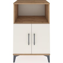 Hyperion Komodin 2 Raflı 2 Kapaklı 60x44x96 Çam-aytaşı Atlas Çam