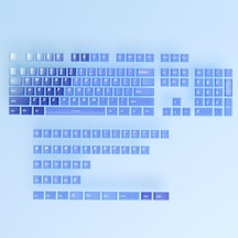 Mekanik Klavye Keycaps Rgb Şeffaf Gaming Pbt Tuş Takımı Mavi