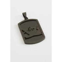 Nrzsnt Kuluç Tuğra Çelik Kolye Ucu 2,5x4 Cm-siyah Çok renkli