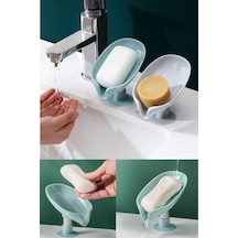 Yeşil 1 Adet Vantuzlu Su Giderli Sabunluk Şık Tasarımlı Su Tutmaz Katı Sabunluk Diğer