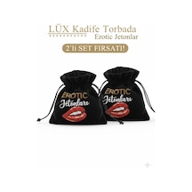Lüks Kadife Torbalı 2 Li Erotic Jeton Seti Premium Çift Oyunu - 844497106