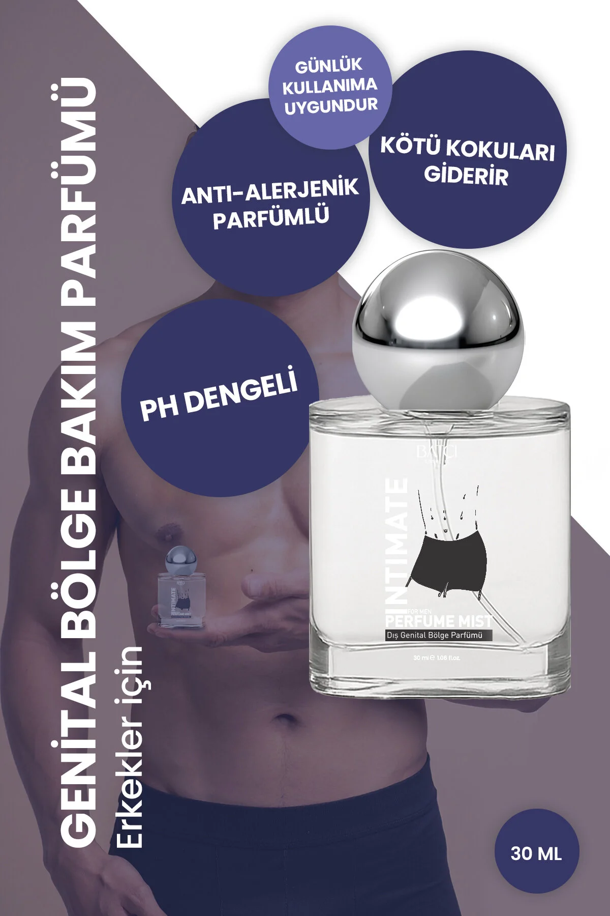 Erkek Dış Genital Parfüm 30 Ml Odunsu