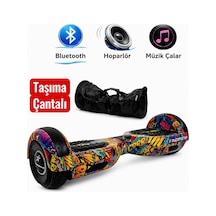 Elektrikli Kaykay Hoverboard 6.5 Inch Taşıma Çantalı Bluetooth Hoparlörlü Akıllı Denge - Rs-s5 Bang Bang