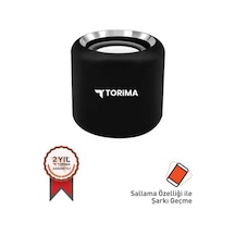 Torima D12 Taşınabilir Kablosuz Bluetooth Hoparlör Siyah