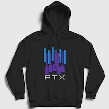 Presmono Unisex Ptx Pentatonix Kapüşonlu Sweatshirt Siyah
