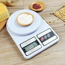 Dijital Mutfak Tartısı 10 Kg / 1g Hassasiyet Dara Özellikli, 5 Birim Destekli Elektronik Mutfak Terazisi Otomatik Kapanma Aşırı Yük Uyarılı A++ Enerji Sınıfı Açık Bej