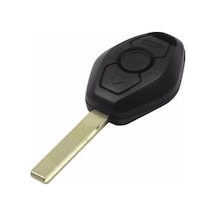 Autohan Keys Bmw E46 E60 E90 Anahtar Kumanda Kabı, 3 Tuşlu, Siyah