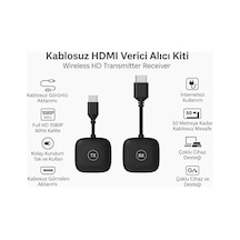Kablosuz Hdmı Verici Alıcı Kiti Wireless Hd Transmitter Receiver 1080p 60hz Görüntü Aktarım