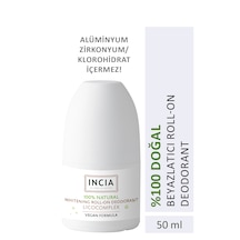 Incia %100 Doğal Roll On Deodorant Beyazlatıcı Ter Kokusu Önleyici Lekesiz 50 ML