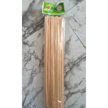25 Cm Ahşap Bambu Çubuk Çöp Şiş 100 Adet