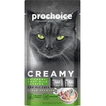 Creamy Tavuklu Keçi Sütlü Ve İstiridyeli Sıvı Kedi Ödül Maması 4x15 Gr