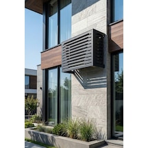 Klima Motoru/dış Ünite Gizleme/koruma Kafesi L 120x62x110 H Stage Antrasit