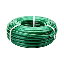 Beylini 1/2" 25 Metre Örgülü Bahçe Hortumu Balkon Bahçe Sulama Temizlik Araç Yıkama Su Hortumu Dolanmaz Kırılmaz Yeşil Yeşil, 1/2" 25 Mt