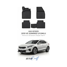 Otocraft Kia Xceed 2019+ Araca Özel 4d Karbon Oto Paspas Havuzlu Tam Set