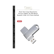 Özel Seri Cep Depolama Sürücü Dk02 16 Gb Metal Kapaklı Usb 3.0 Flash Bellek