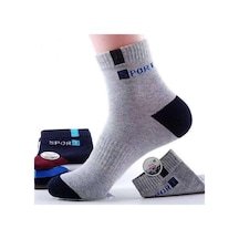 Çok Renkli 5 Çift Erkek Çorap Spor Iş Dayanıklı Dikiş Katı Çorap Adam Esnek Mükemmel Kalite Nefes Rahat Çorap Çok Renkli