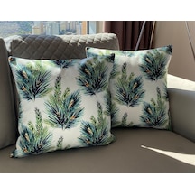 Çam Ağacı Kozalak Desenli 2'Li Kırlent Kılıfı Seti (473328623)