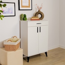 Retro Çok Amaçlı Dolap-beyaz 69x103x34 Cm Beyaz