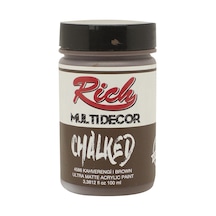 Rich Multidecor Chalked Akrilik Boya - 100Cc - Kahverengi - N:458
