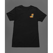 Bumeta The Aristocats Toulouse Sevimli Kedi Unisex Tişört T-shirt Siyah