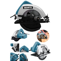 Schatz 800w Bakır Sargı Sjs Metal Şanzıman Sunta Kesme Daire Testere Makinesi Mavi 180mm
