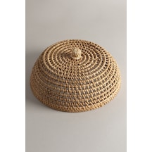 Meander Doğal Rattan El Yapımı Yemek Koruyucu 31x13cm 9071 Natural