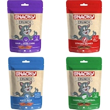 Crunch Eklem Sağlığı Deri Tüy Sağlığı Tüy Yumağı Kontrolü Kedi Ödül Mama 4 X 60 Gr