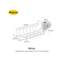 Sıcak Ev Mutfak Musluk Lavabo Sünger Asılı Musluk Depolama Tutucu Kurutma Drenaj Rafı Beyaz - Siyah