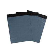 Küçük Boy 100 Adet, 17x23x5 Cm Cepsiz Plastik Kargo Poşeti Dayanıklı Su Geçirmez Gri Renk Gri 17 X 2