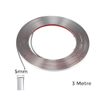 Yapışkanlı Nikelaj Şerit Bant Çıta 5mm 3 Metre Krom