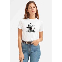 Anime One Piece Baskılı Beyaz Kadın Tshirt (534816792)