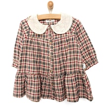 Bebetto Basic Romantic Plaid Elbise Kız Bebek 23KBBTKELB001