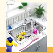 Geeroyoo Yeni Doğan Biberon Temizleme Fırçası - Nylon Yapılı, Mavi, 45x250mm, Bebek Biberon Hijyen Fırçası