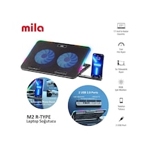 Classone Serisi M2 R-type Rgb Işıklı, 2 Büyük Fan, Telefon Standı,2 Usb Notebook Soğutucu Stand