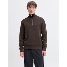 Jack & Jones Jprmılano Stıtch Knıt Half Zıp Sn Delicioso