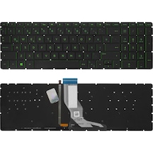 Hp Uyumlu 15-bs046nt 2wf92ea , 15-bs049nt 3cd26ea Klavye Tr Siyah - Yeşil Işıklı