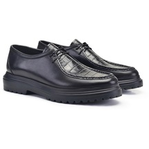 Siyah Klasik Bağcıklı Erkek Ayakkabı -70351-