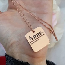 Annenin Anlami Gümüş Kolye Özel Gün Hediyesi 437532748