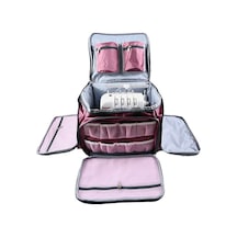 Overlok Ev Tipi Dikiş Makine Çantası Overlok Çanta Hurcu Profesyonel Dikiş Makinesi Çantası Pembe