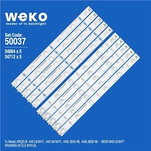 Wkset-5037 34684x5 34712x5 Arcelik 42 Athena 5x6+5x6 2121c 6s1p 10 Adet Led Bar Tvnizi Açıp İçindeki Led Barla Birebir Aynısı Olduğunu Görmeden Almayınız. Sonrasında İade Almamaktayız.