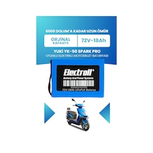 Yuki Yk-50 Spark Pro Batarya Standart Kapasite Lifepo4 72v 18ah Elektrikli Motosiklet Bataryası