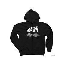 Arctic Monkeys Logo Siyah Fermuarlı Kapşonlu Sweatshirt