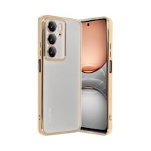 Realme C75 4g Kılıf Razer Lensli Silikon - Gold -