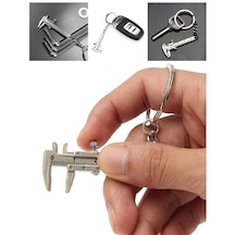 Metal Anahtarlık Kumpas Metal 40Mm Mini Kumpas Anahtarlık Ölçme