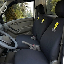 Hyundai H100 Siyah Penye Oto Koltuk Kılıfı - Ferrarı Baskılı