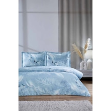 Silver Snow King Size Nevresim Takımı Mavi