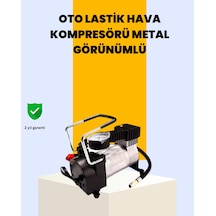 Araç Çakmak Girişli Metal Hava Kompresörü 10a Güçlü Motor