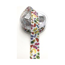 FdayAksesuar Meyve Desenli Grogren Kurdela En 2,5 Cm 1 Metre FRDY26295