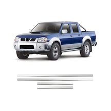 Nissan Skystar Uyumlu 1999-2006 Krom Cam Çıtası 4 Parça Paslanmaz Çelik