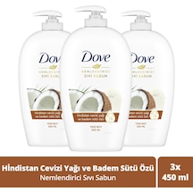 Dove Hindistan Cevizi Yağı ve Badem Sütü Özü Sıvı Sabun 3 x 450 ML